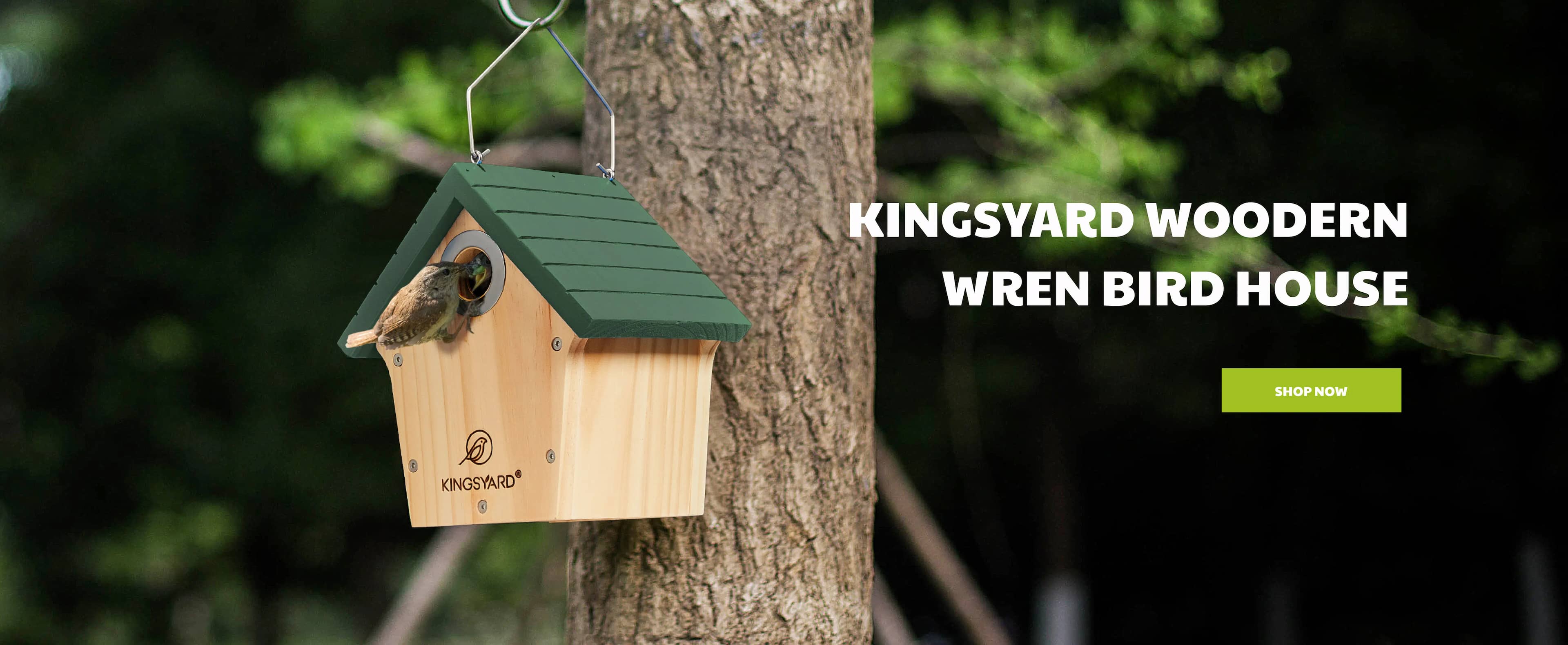 kingsyard wooden bird house