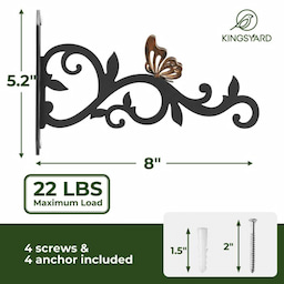 Kingsyard 2-Pack 8-Inch Heavy Duty Metal Bird Feeder Hangers 3 Kingsyard 2-Pack 8-Inch Heavy Duty Metal Bird Feeder Hangers 3