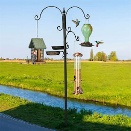 Kingsyard 85-Inch Bird Feeding Station Kit with 5-Prong Base 1 Kingsyard 85-Inch Bird Feeding Station Kit with 5-Prong Base 1