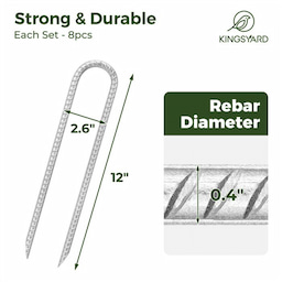 Kingsyard U Shape Rebar Stakes 3 Kingsyard U Shape Rebar Stakes 3