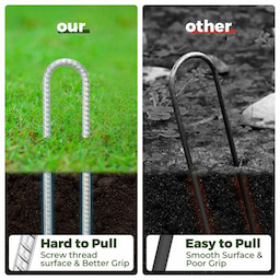 Kingsyard U Shape Rebar Stakes 5 Kingsyard U Shape Rebar Stakes 5