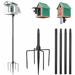 Kingsyard 80-Inch Smart Bird Feeder Mounting Pole 6 Kingsyard 80-Inch Smart Bird Feeder Mounting Pole 6