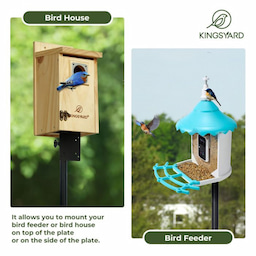 Kingsyard 80-Inch Smart Bird Feeder Mounting Pole 8 Kingsyard 80-Inch Smart Bird Feeder Mounting Pole 8