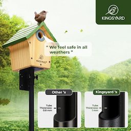 Kingsyard 80-Inch Smart Bird Feeder Mounting Pole 9 Kingsyard 80-Inch Smart Bird Feeder Mounting Pole 9