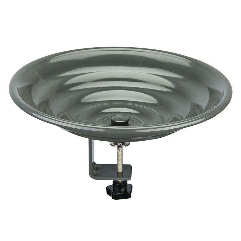 Kingsyard Metal Bird Bath Clamp-On Bird Water Bowl