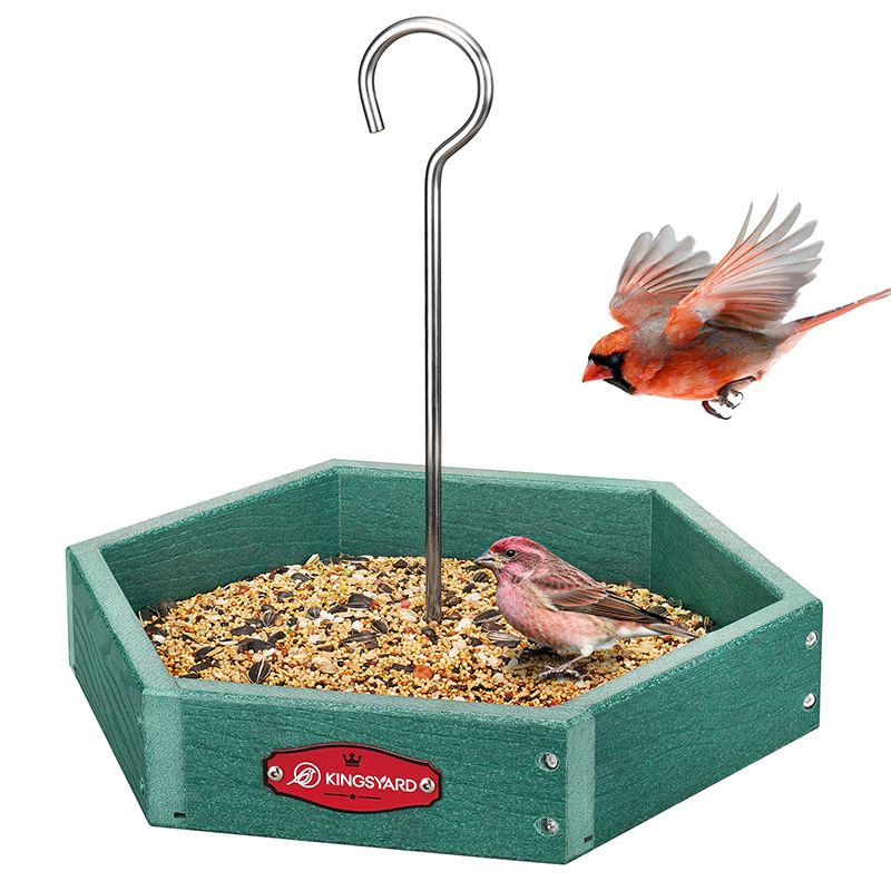 Kingsyard Recycled Plastic Platform Bird Feeder