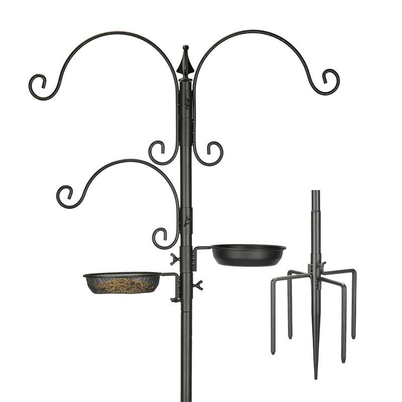 Kingsyard 85-Inch Bird Feeding Station Kit with 5-Prong Base
