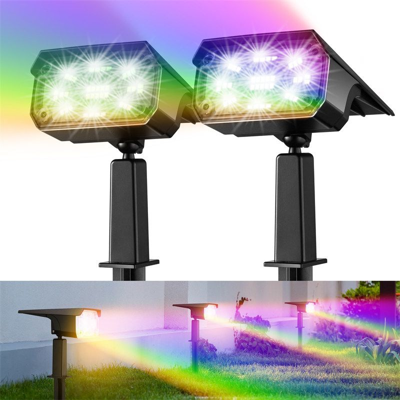 Kingsyard Outdoor Solar Spotlights