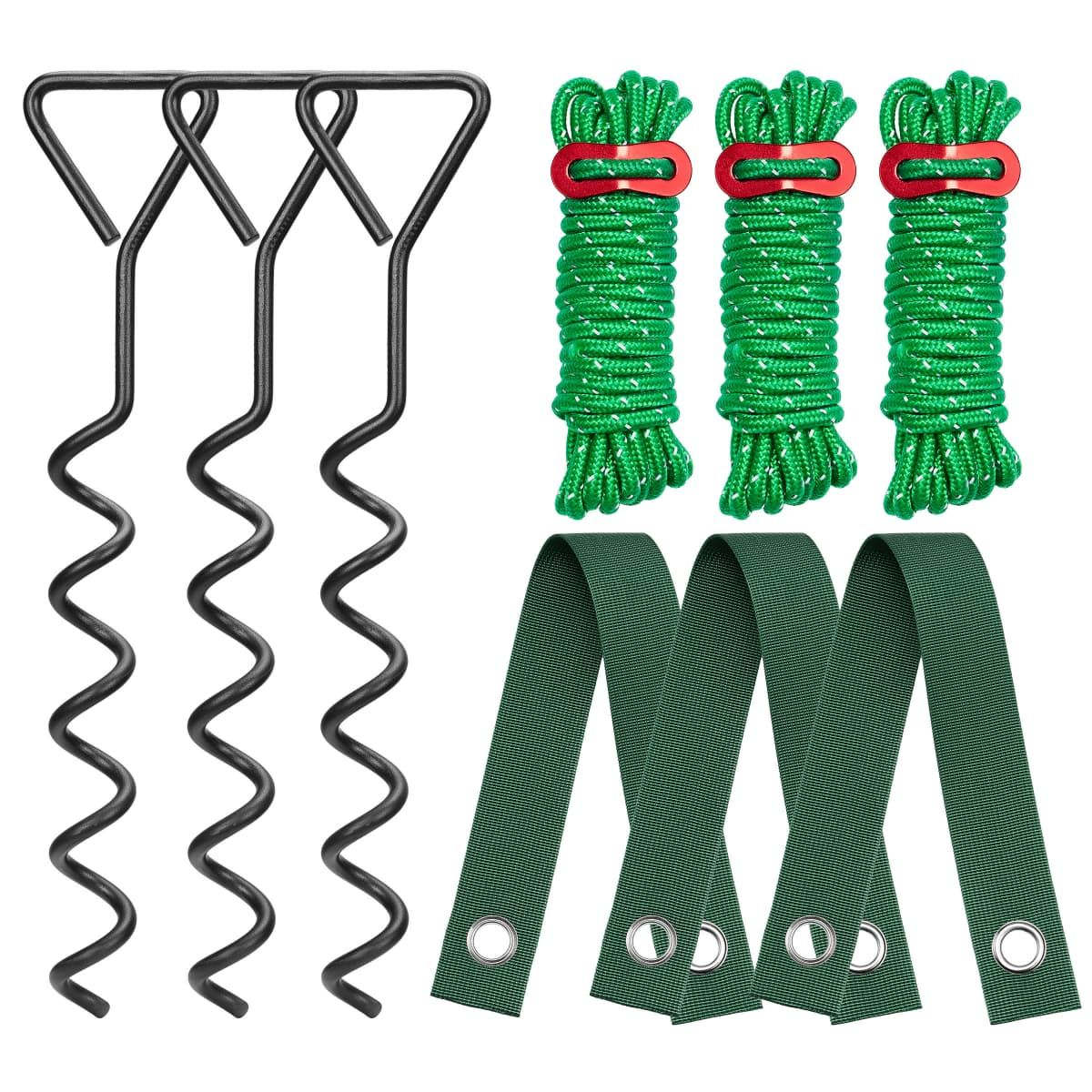 Kingsyard 3 Pcs 16 Inch Heavy Duty Spiral Tree Stake Kit