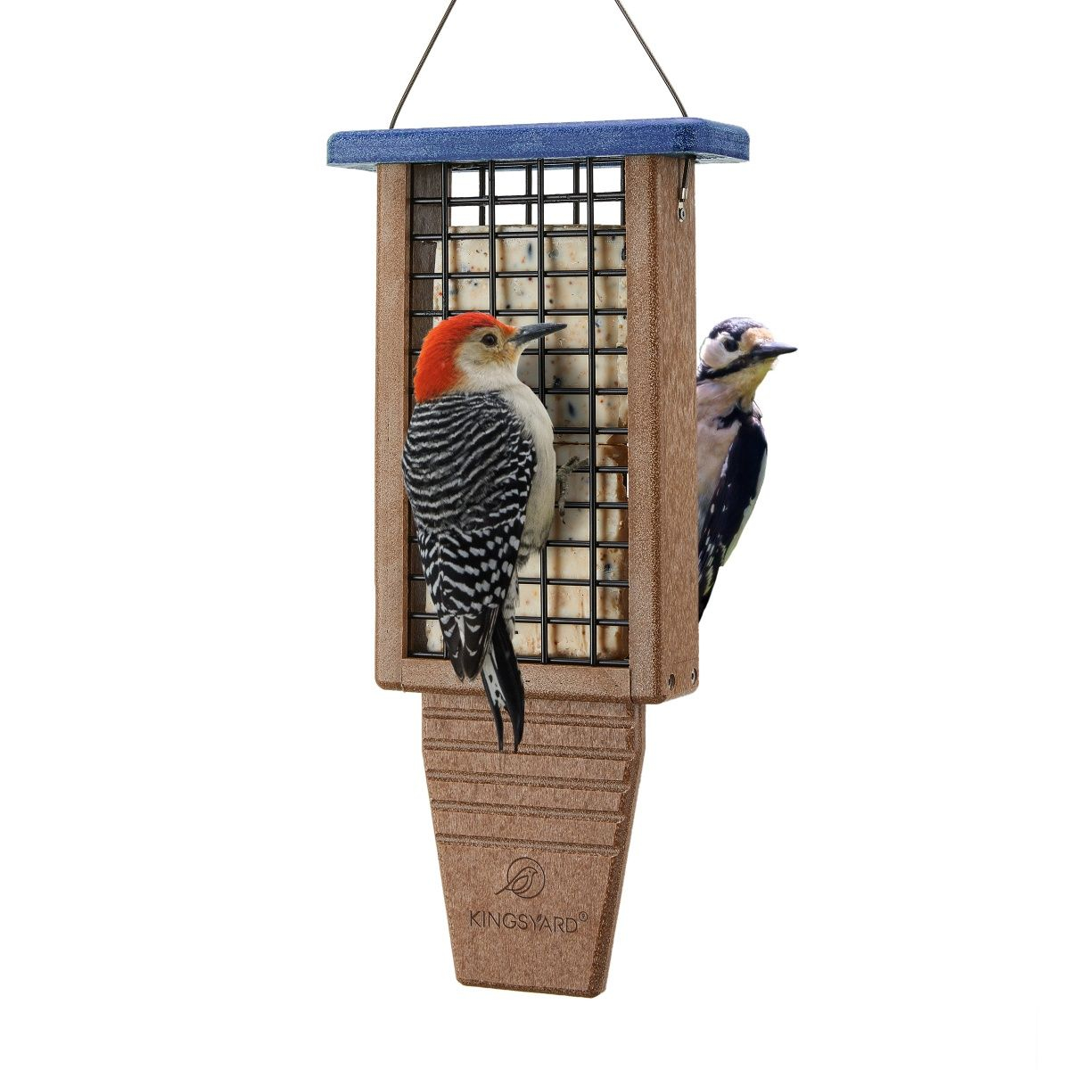 Kingsyard Extended Tail Prop Suet Feeder for Woodpeckers