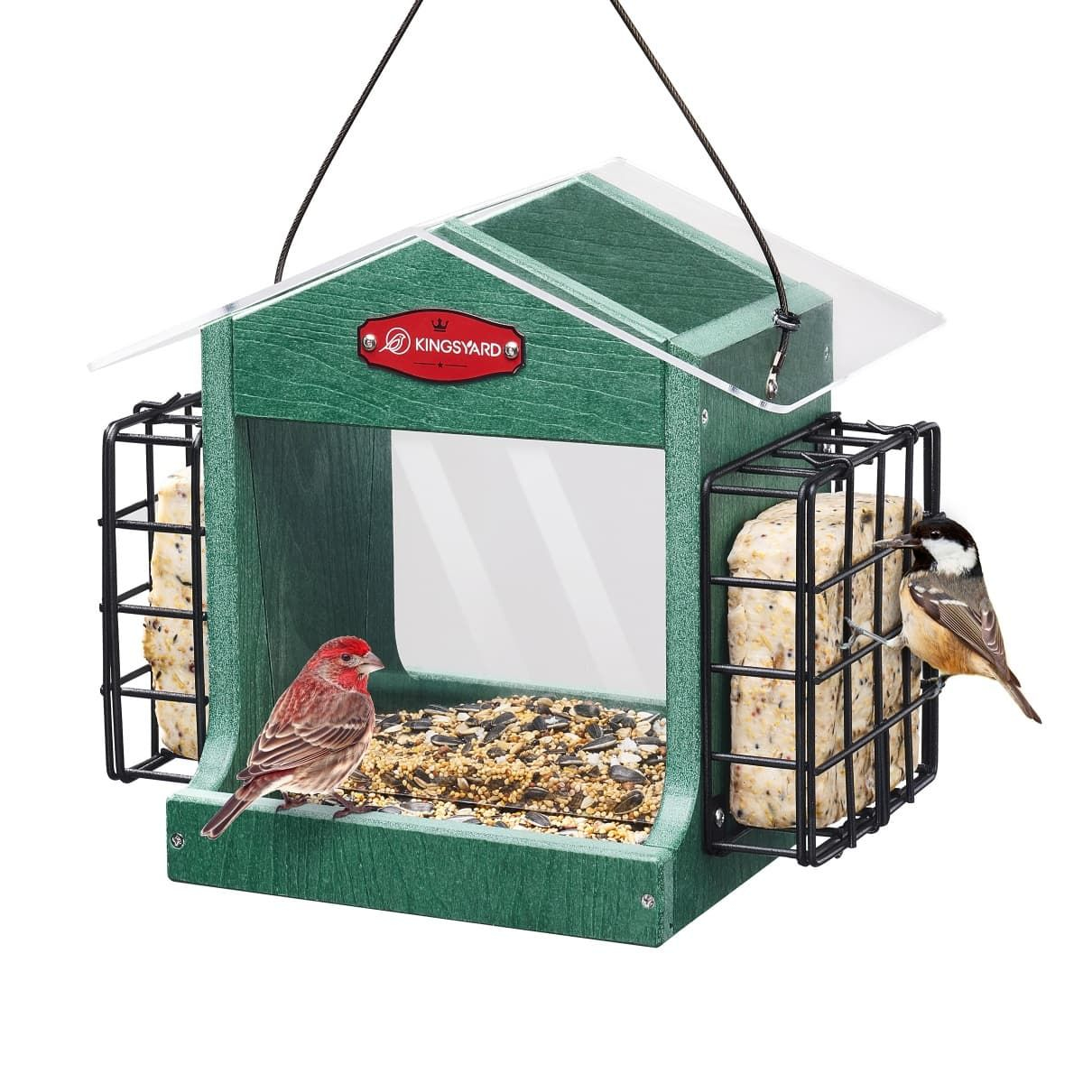 Kingsyard Recycled Plastic Double Suet Wild Bird Feeder