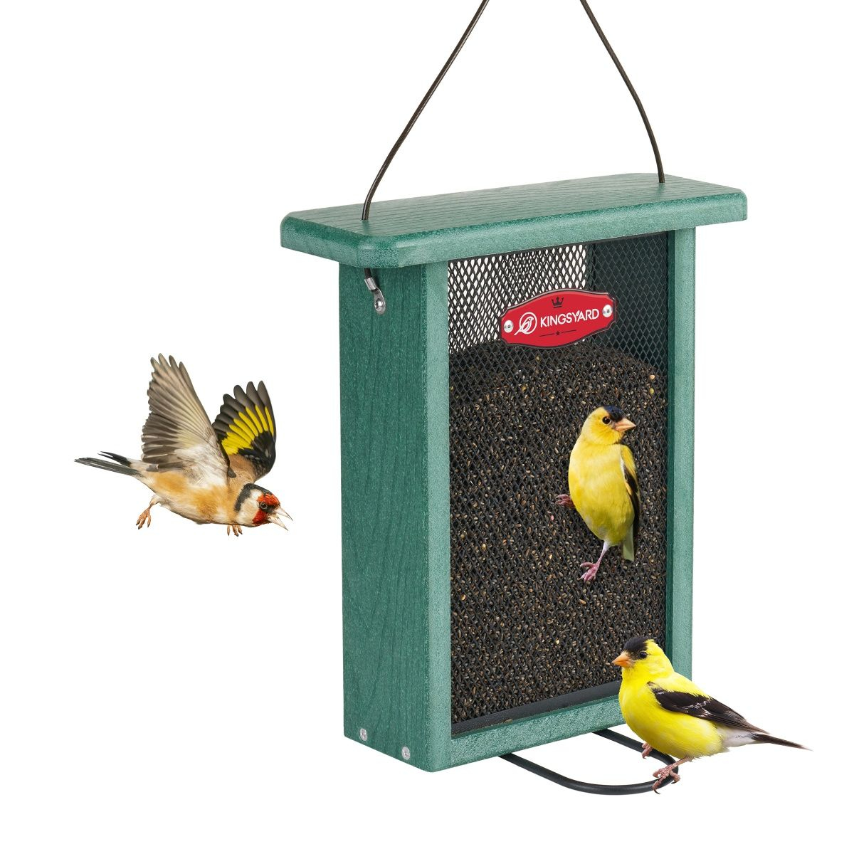 Kingsyard Metal Mesh Nyjer/Thistle Bird Feeder