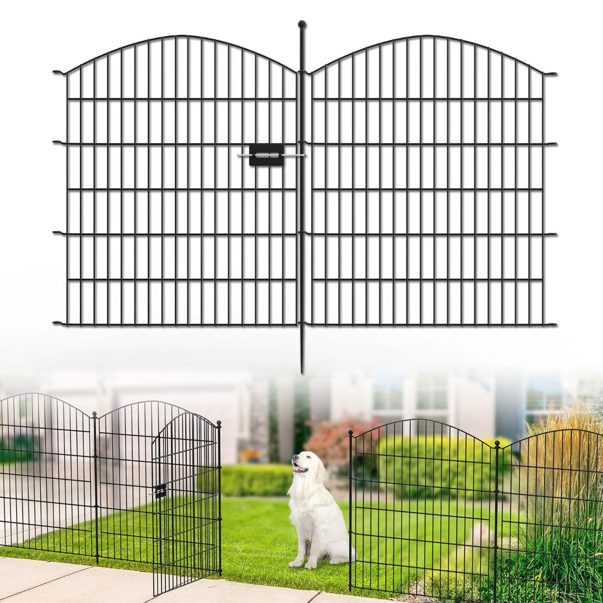 Kingsyard No Dig Big & Medium Animal Barrier Fence