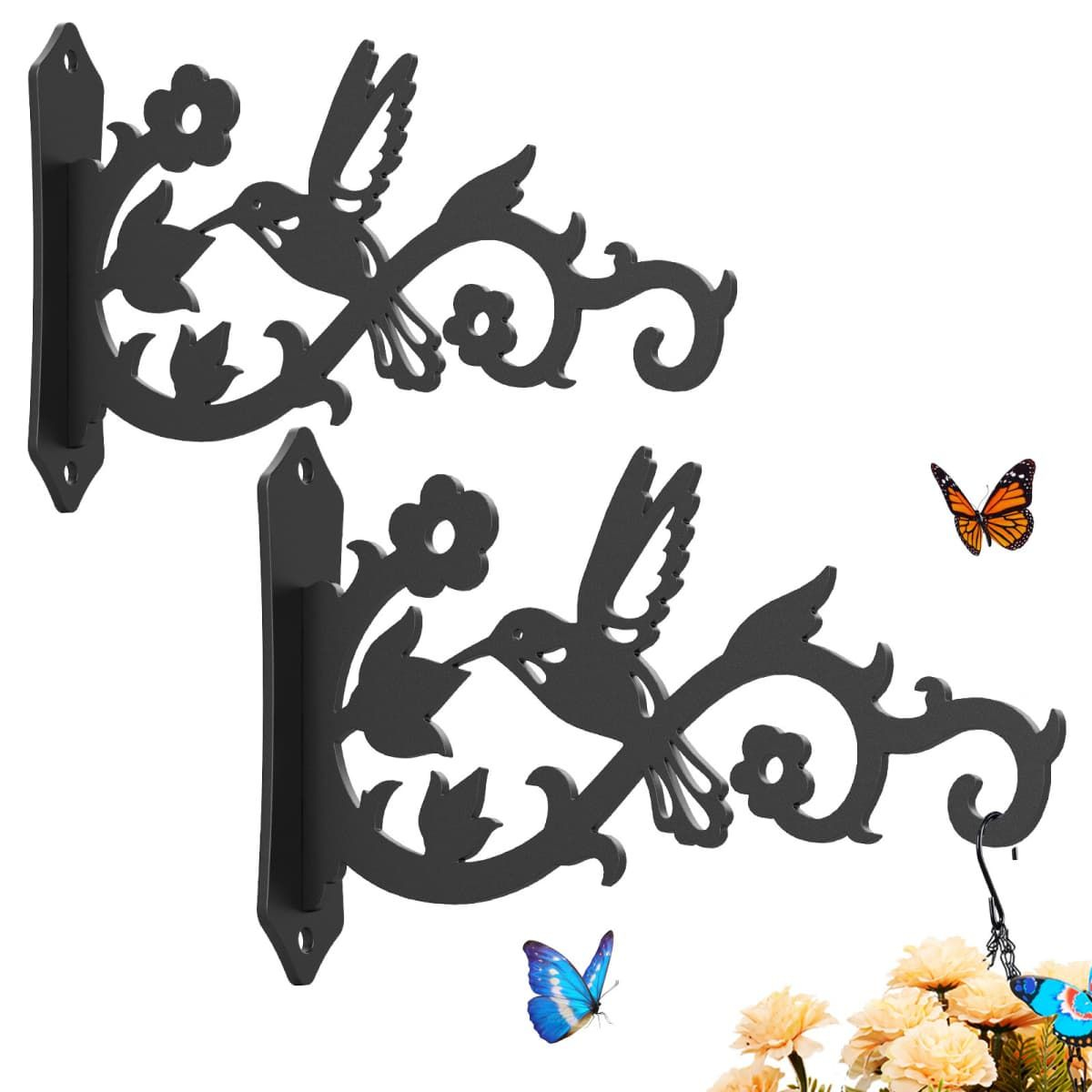 Kingsyard 2-Pack 8 Inch Heavy Duty Wall Plant Hangers