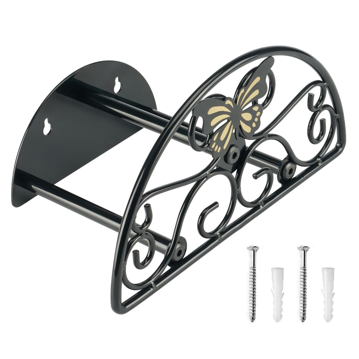 Kingsyard Wall Mount Garden Hose Holder Holds 100Ft Hoses