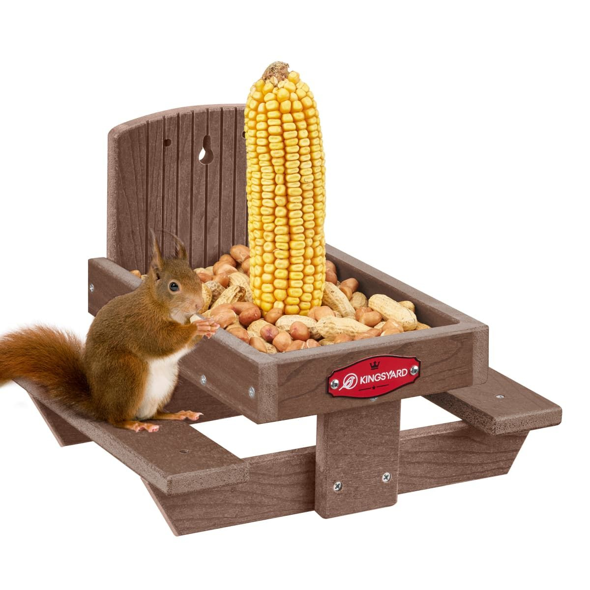 Kingsyard Recycled Plastic Squirrel Feeder Table