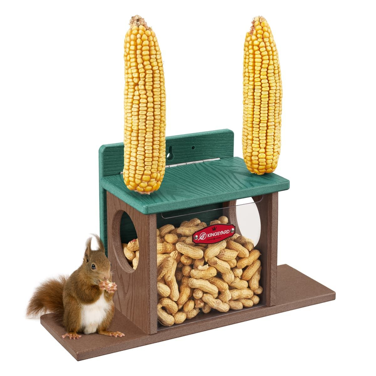Kingsyard Recycled Plastic Squirrel Feeder Box