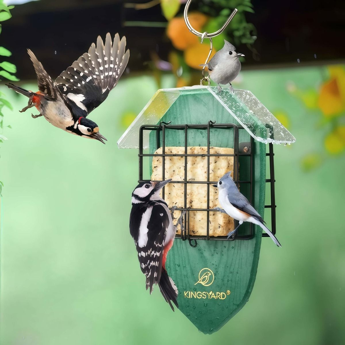 Kingsyard Double Suet Weatherproof Bird Feeder