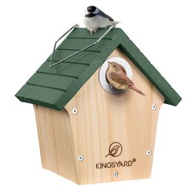 Kingsyard Wooden Wren Bird House With Predator Guard